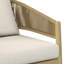 Chaise de patio en acacia avec coussin