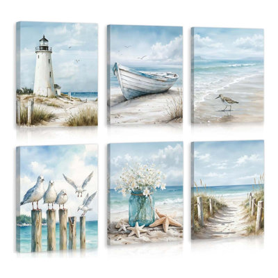 6 Piece Wrapped Canvas Print