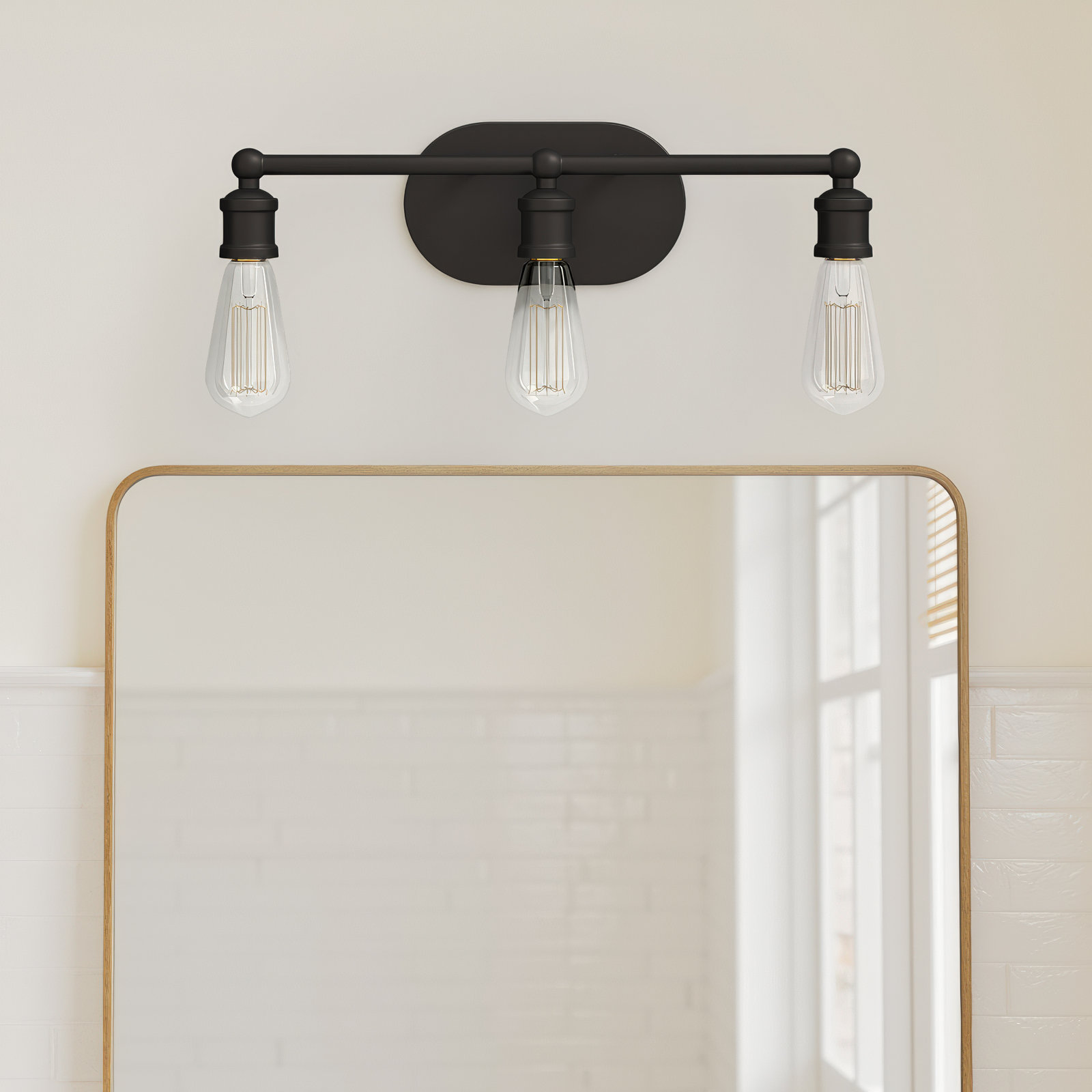 Laurie 3 Light Dimmable Vanity Light, Oil Rubbed Bronze