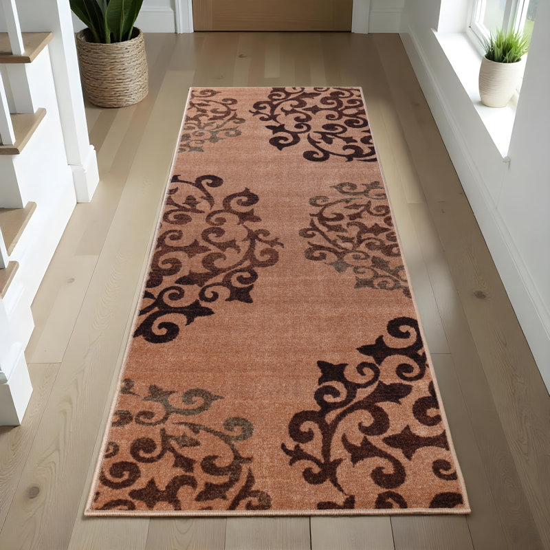 Tapis d'intérieur 100% nylon Ezra, Tapis de couloir 2 pi 7 po x 8 pi
