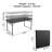 4 ft. Fold-in-Half Adjustable Height Indoor/Outdoor Utility Table