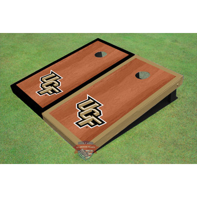 All American Tailgate Solid + Manufactured Wood Cornhole Set