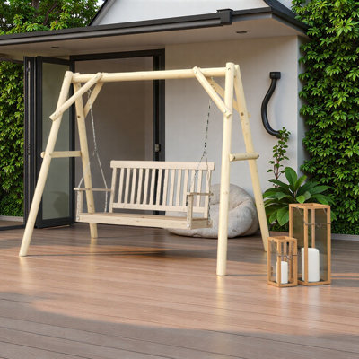 Cadre de balançoire de 660 lb, support de chaise suspendue en A seulement pour la peinture de bricolage, support de chaise de balançoire pour la cour arrière