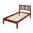 Twin Wood Platform Bed With Headboard/Wood Slat Support