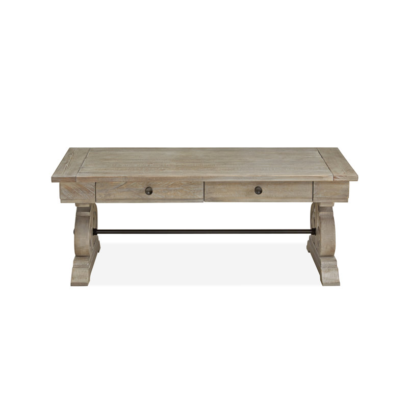 Ellenton Solid Wood Coffee Table, Dove Tail Gray