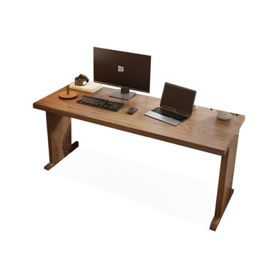 Bureaux rectangulaires en bois massif noyer