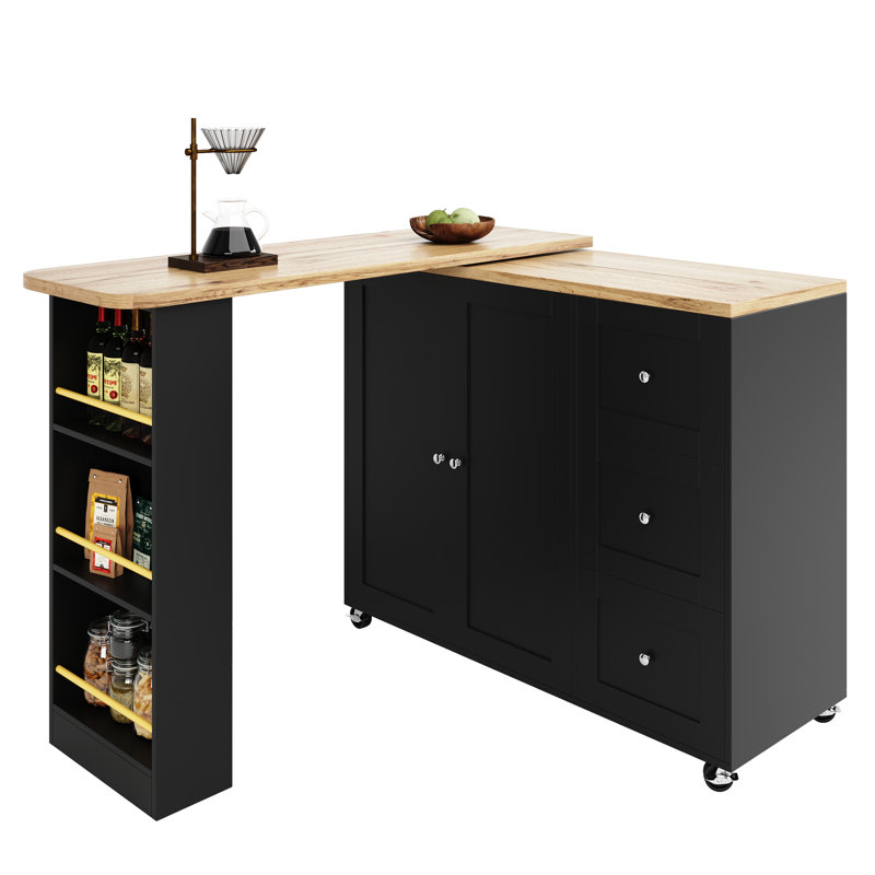 209cm Bar Cabinet, Black