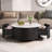 Modern Round Movable Coffee Table-1353418097