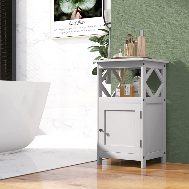 Freestanding Bathroom Cabinet, White