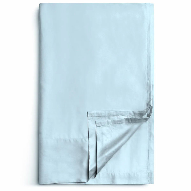 Sunrise Sateen Sheet Set, King Sheet Set with 2 Pillowcases, Blue