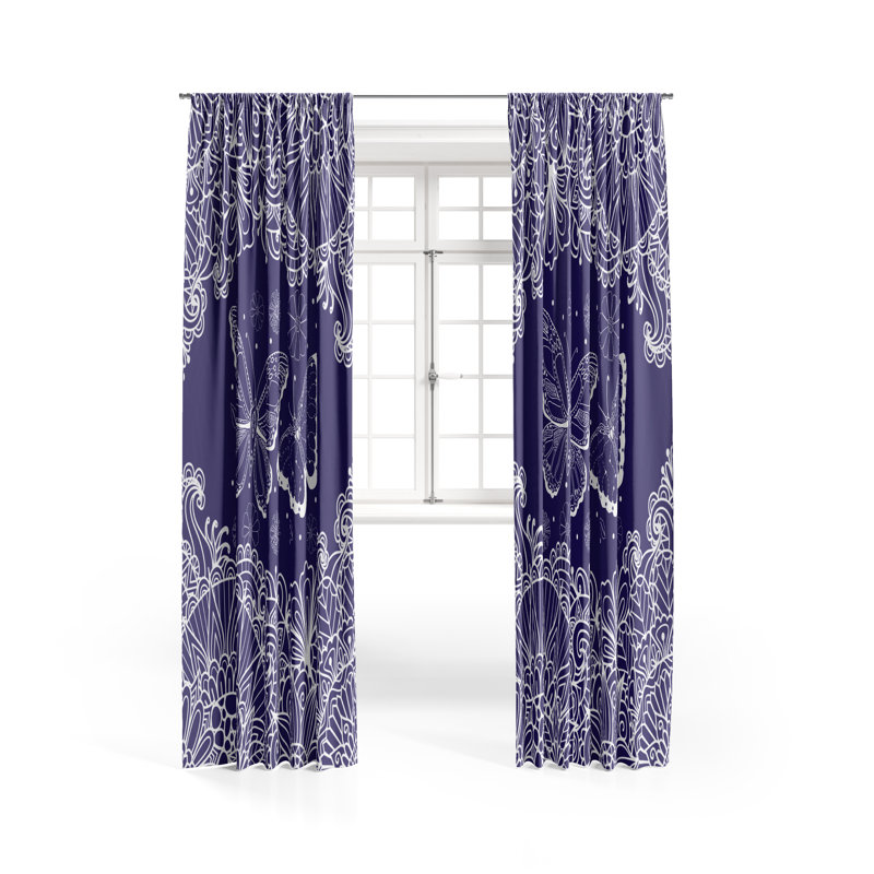 Semi Sheer Curtain, 40" W x 61" L