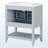 Modern and Simple Bathroom Vanity with Open Style Shelf & Door Shelf-105205759