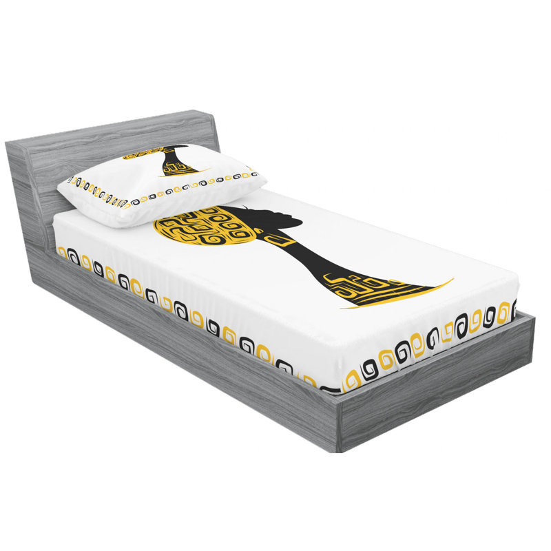 Microfiber Sheet Set, Twin Sheet Set with 1 Pillowcase