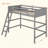 Solid Wood Loft Bed With Ladder
