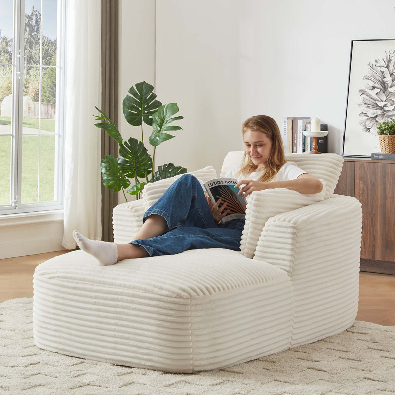Méridienne 45,5 po, Blanc