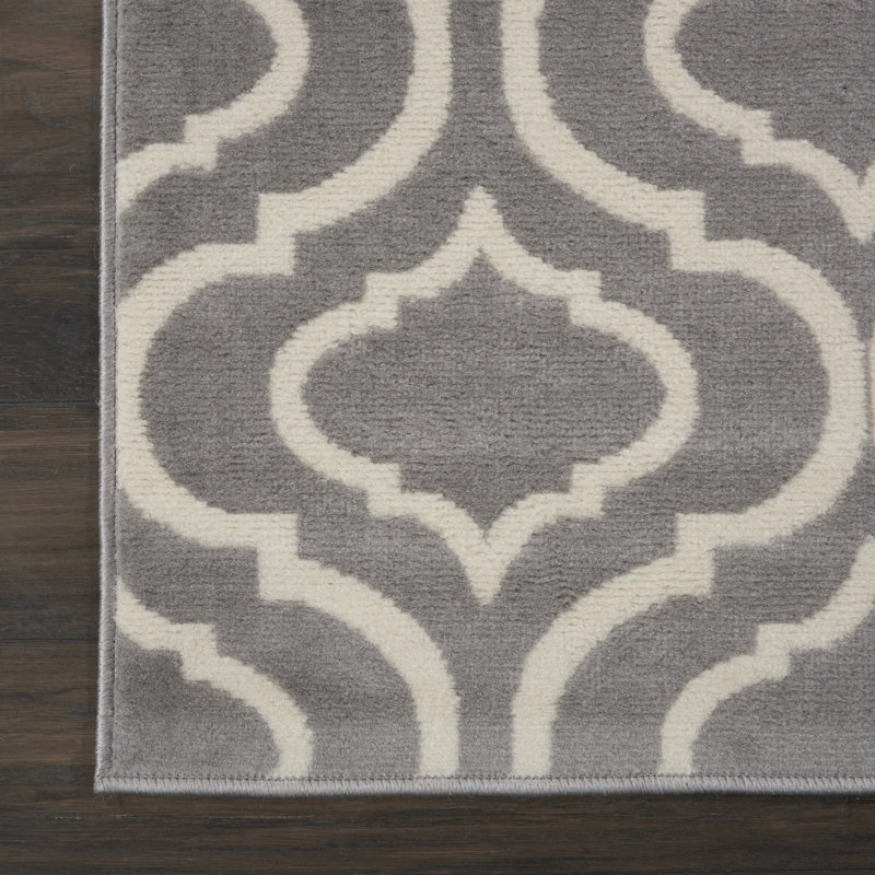 Tapis gris Sheron, Tapis de couloir 2 pi 3 po x 7 pi 3 po