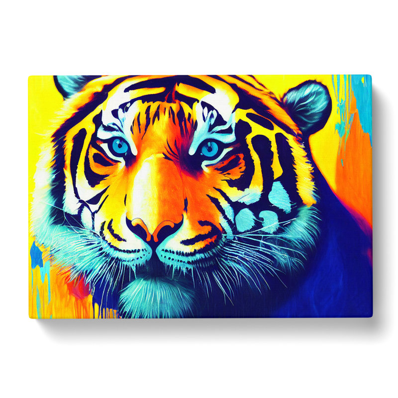 Tiger Splash Vol.1 Abstract - Wrapped Canvas, 35cm H x 50cm W x 3cm D