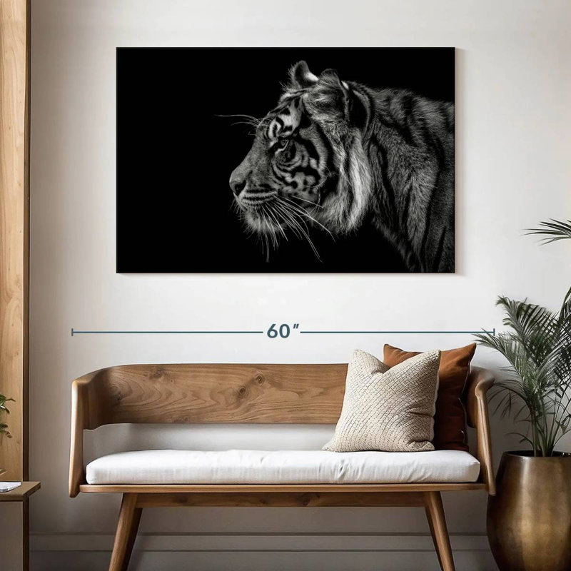 Brampt Tiger Profile, 32" H x 48" W