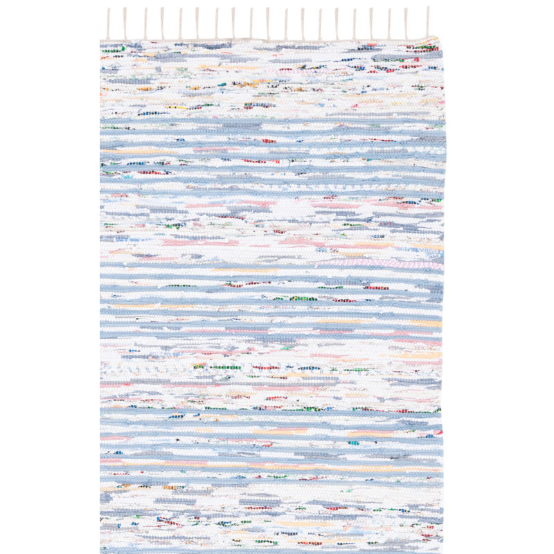 Montauk Hand Woven Performance Striped Rug, Square 6'