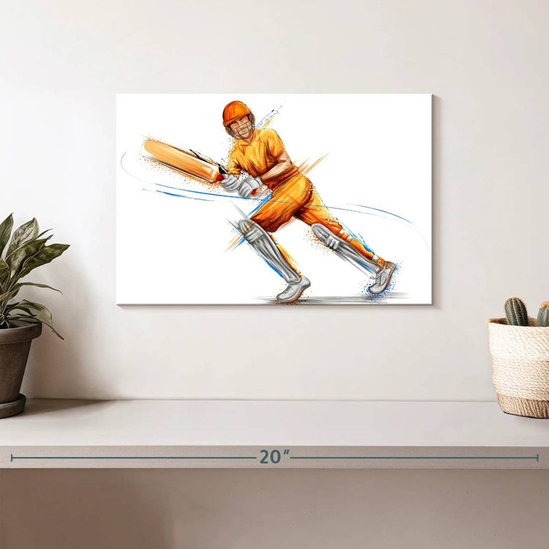 Cricket Game Batter, 8" H x 12" W