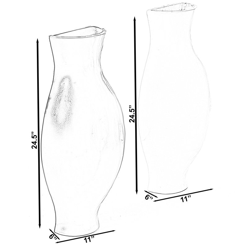 Kallea Glass Floor Vase