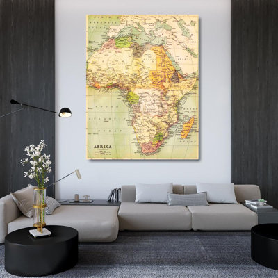 Map of Africa 1885