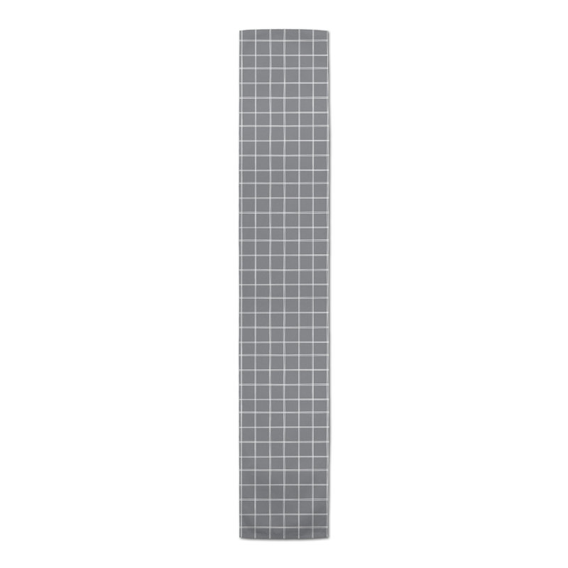 Chemin de table Canvar, 90 po x 16 po, gris