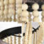 Plafonnier encastré en bois et perles Boho