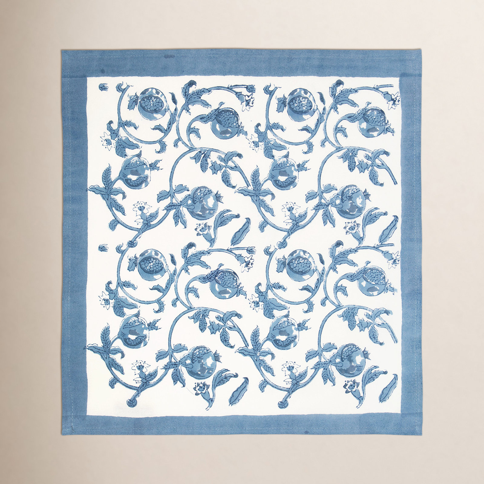 Bryah Cotton Tea Towel, Cornflower Blue