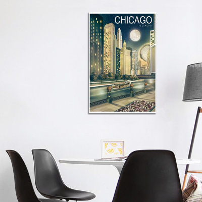 Chicago II 1 Piece Wrapped Canvas Wall Art