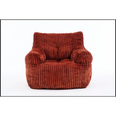 Soft Fluffy Corduroy Fabric Bean Bag Chair Filled With Memory Sponge for Ultimate Comfort and Relaxation