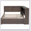 Wood Daybed with Storage Shelves, USB, LED, and Trundle