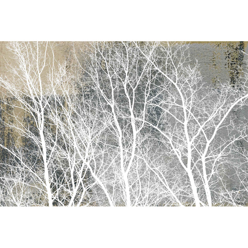 «Frosty White Branches», reproduction sur toile tendue, H 30 po x l 45 po x P 1,5 po