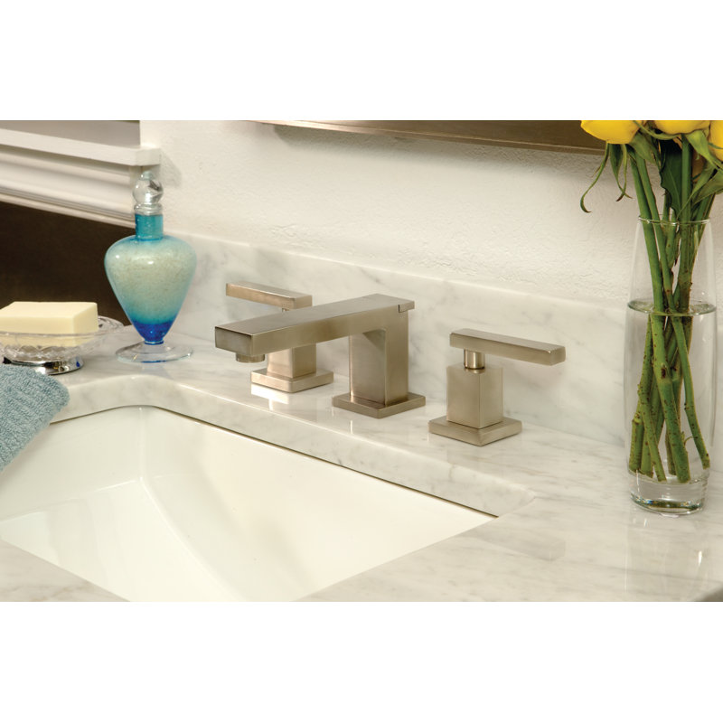 Skylar Widespread Bathroom Faucet with Drain Assembly, Satin Bronze