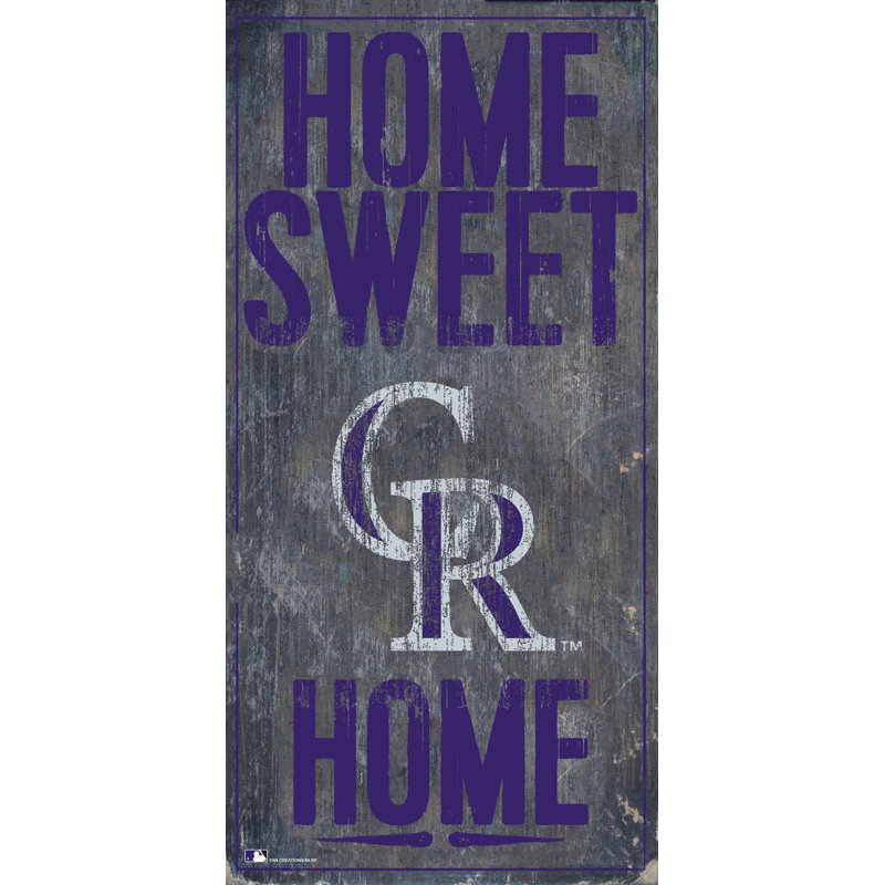 « home doux home », impression sur bois, Rockies du Colorado