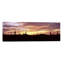 Silhouette of Saguaro Cacti (Carnegiea Gigantea) on a Landscape, Saguaro National Park, Tucson, Pima County, Arizona, USA 1 Piece Panoramic Wall Art on Canvas-1526585885