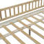 Lit de jour double en bois avec deux tiroirs - Structure en matériau, fonction d'économie d'espace, multifonctionnel pour la chambre à coucher, pièce d'assemblage simple naturelle et espace de construction Utilisation de rangement supplémentaire facile à assembler-217286513-217286476