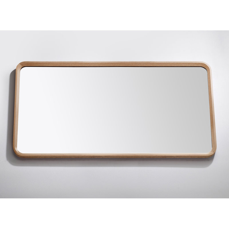 Vela Mirror, 29.5" x 55", Whitewash Oak