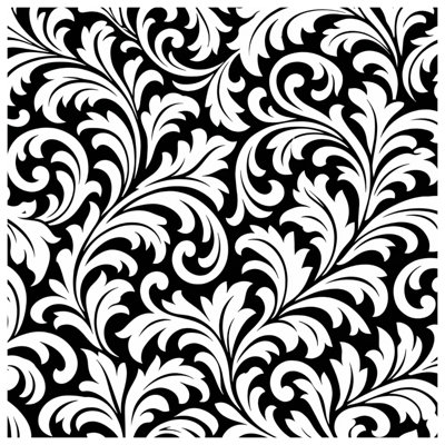 Black White Damask Comforter