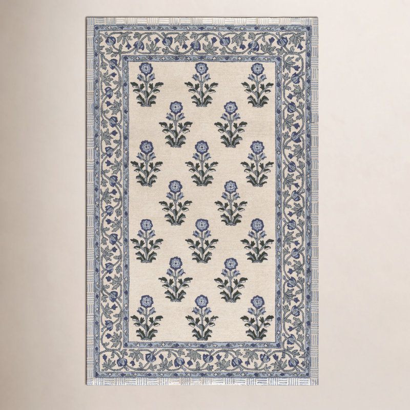Alice Handmade Wool Rug, Rectangle 8' x 10'