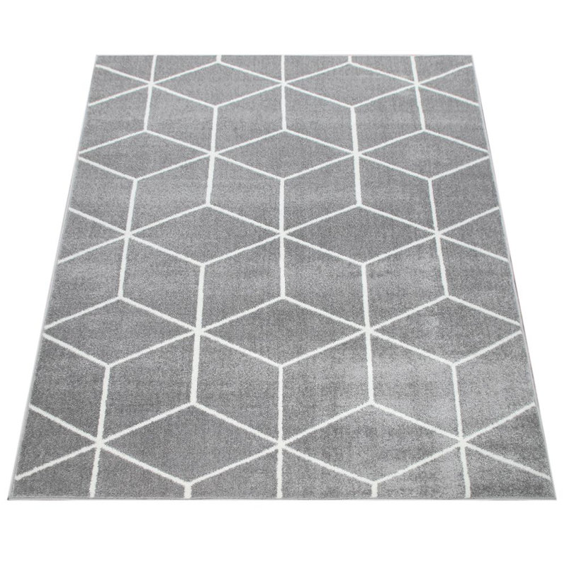 Boothe Geometric Area Rug, Rectangle 70 x 140cm