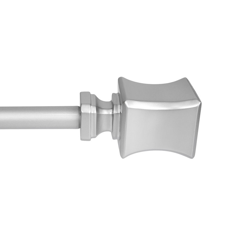 Tringle à rideaux murale 3/4 po UTOPIA ALLEY Dianella, Nickel, 28" - 48"