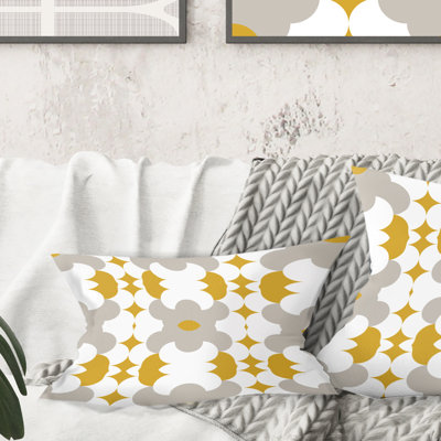 Coussin décoratif rétro Mid-Century