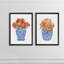 «Sweet Peony I» par Vincent Van Gogh, ensemble de 2 reproductions d'art encadrées-988881493-1060886536-1060886539