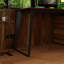 Bureau d'ordinateur en forme de L 54,3 "avec petite bibliothèque l 40"-343185566