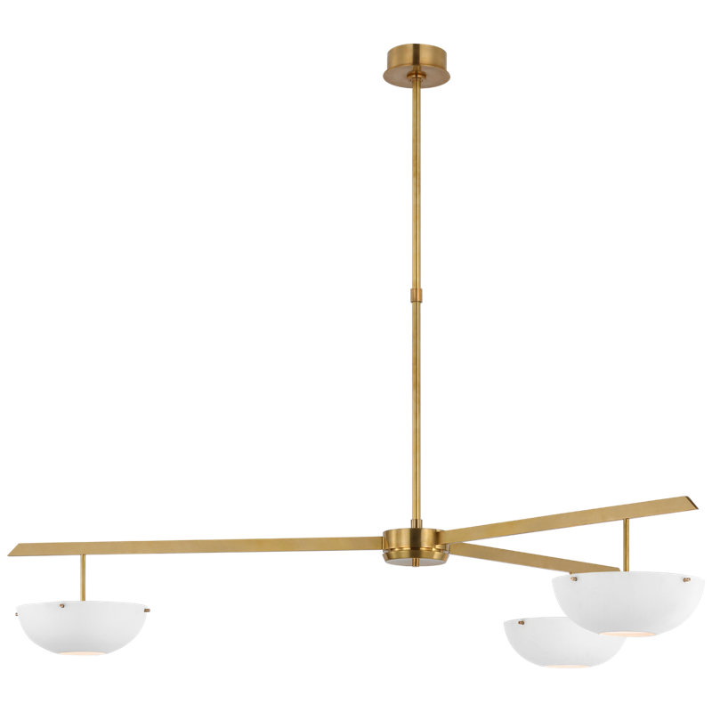 Valencia 3 - Light LED Chandelier, Bronze, White