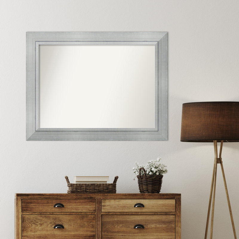 Yousef Solid Wood Wall Mirror, Rectangle, 33.25" x 43.25"