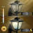 Black Low Voltage Solar Powered Integrated LED Metal Deck Light