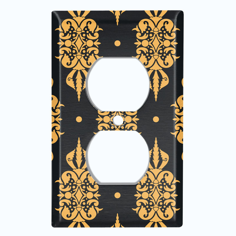 Patterned 1 - Gang Toggle Light Switch Standard Wall Plate