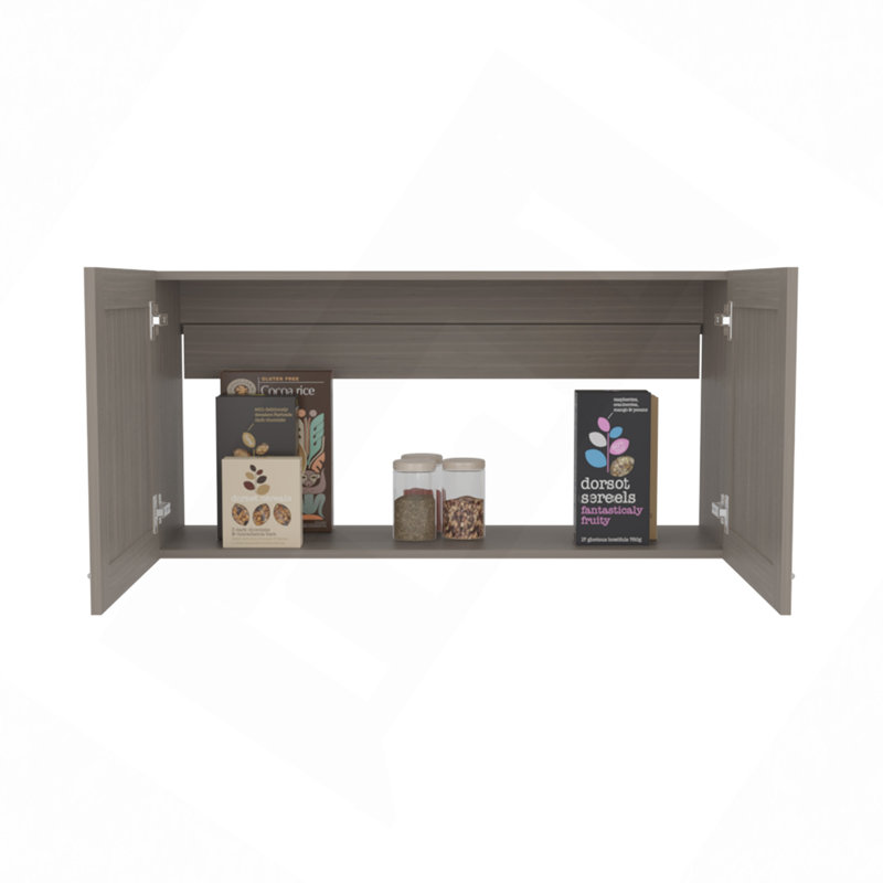 Armoire murale, double porte, large, une tablette, cuisine, armoire de rangement